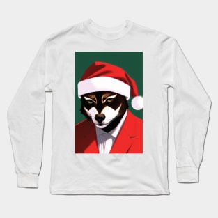 Raccoon Santa Long Sleeve T-Shirt